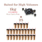 E-FA BRAND Boba Black Tapioca Pearls, Quick Cook, 2.2 LB (Pack of 2), Microwave Ready