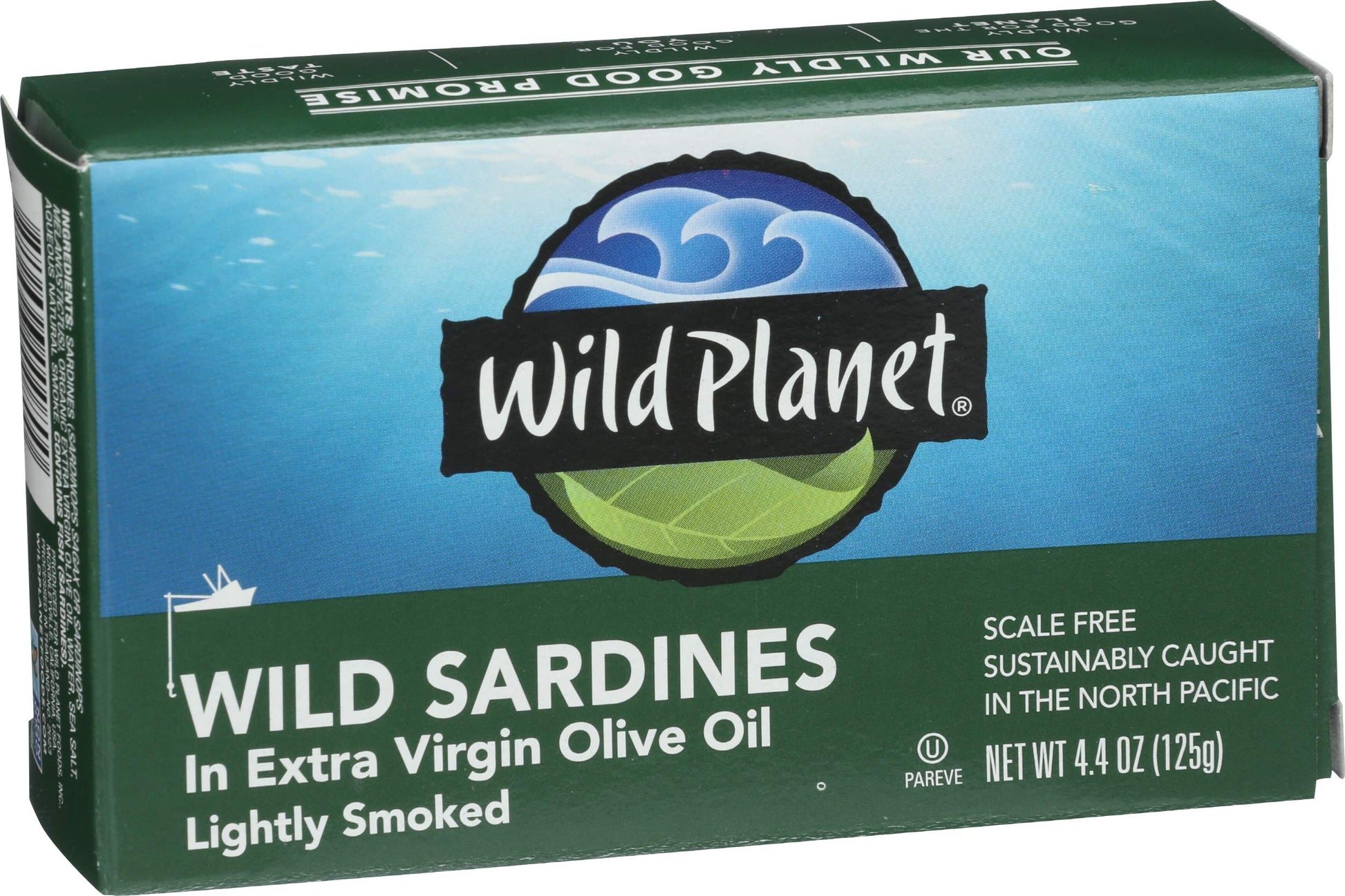 Wild Planet Wild Sardines In Extra Virflavor Blend Olive Oil  Sea Salt  Lightly Rich Flavor  Tinned Fish  Sustainably Wild-Caught  Non-Gmo  Kosher  Gluten Free  Keto And Paleo  4.4 Ounce Single Unit