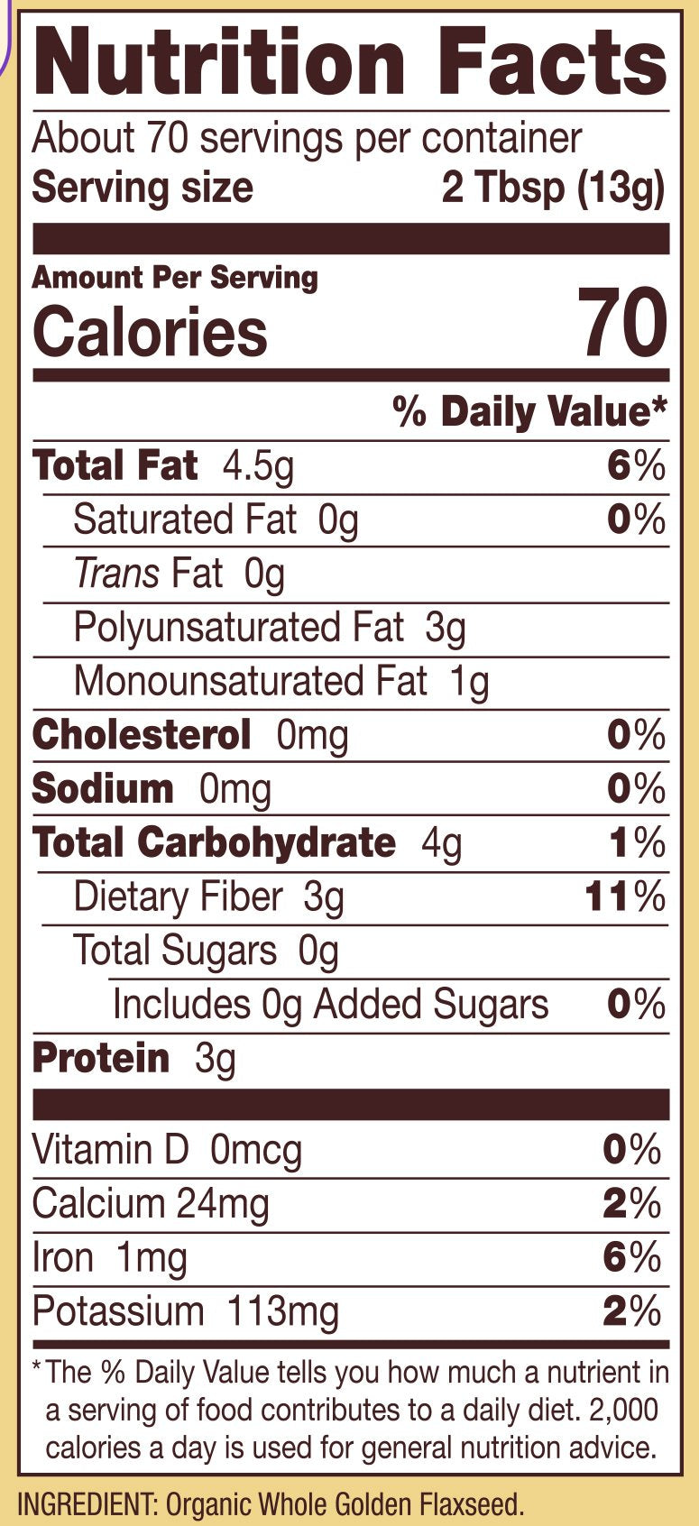 Bobs Red Mill Flaxseed Meal Golden Organic, 32 Oz