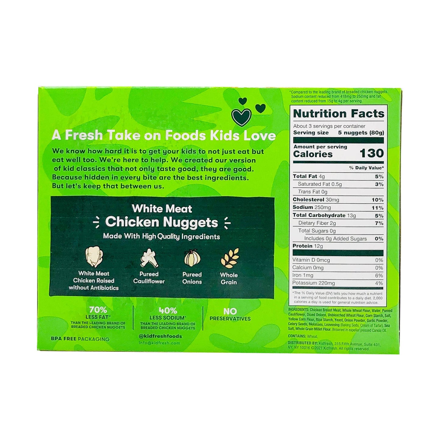 KIDFRESH Super Duper Chicken Nuggets, 7.9 OZ