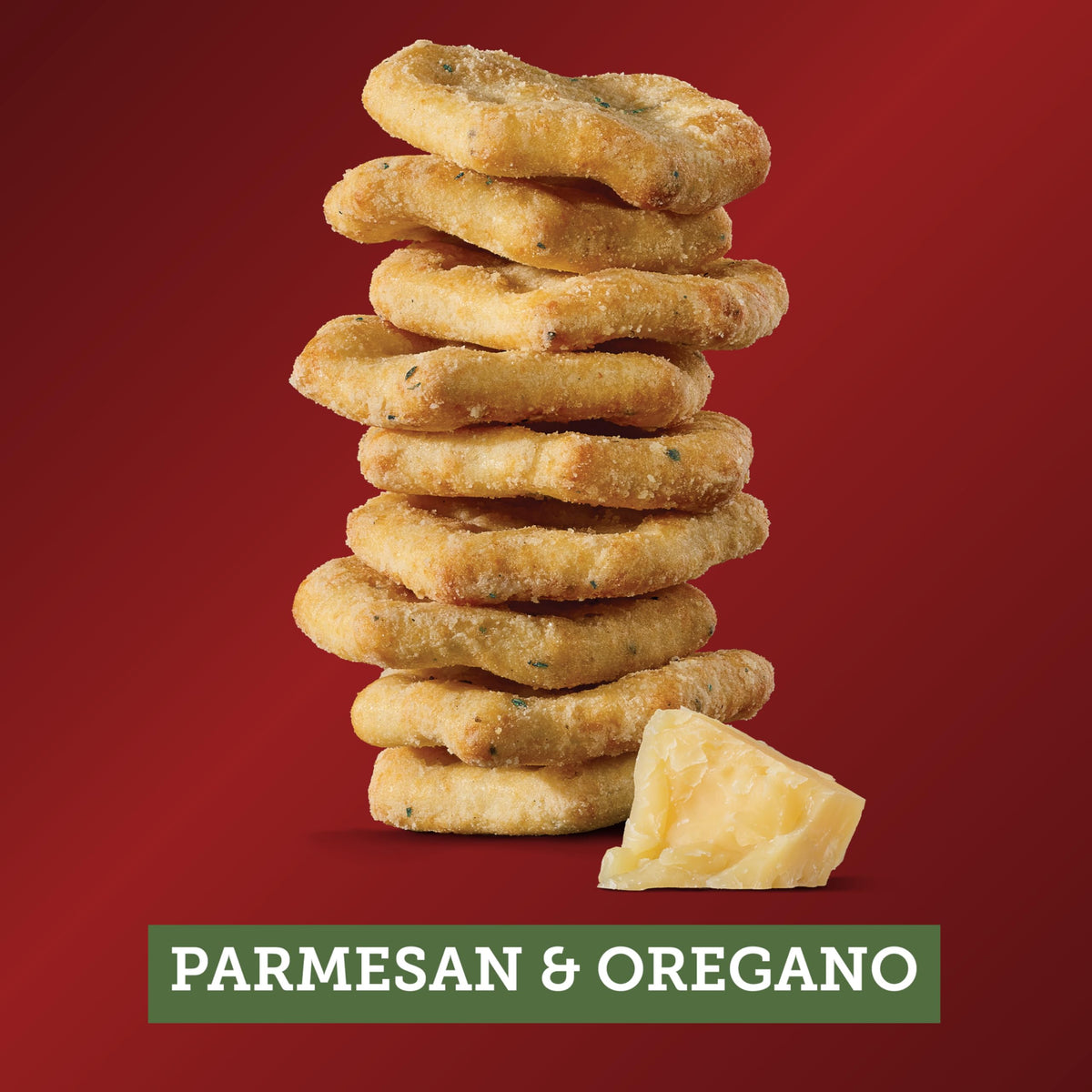 NABISCO Sargento® Cheese Bakes Crackers, Parmesan & Oregano, 27 oz (Pack of 1) - Perfect Lunch Snacks, Bulk Cheese Crackers