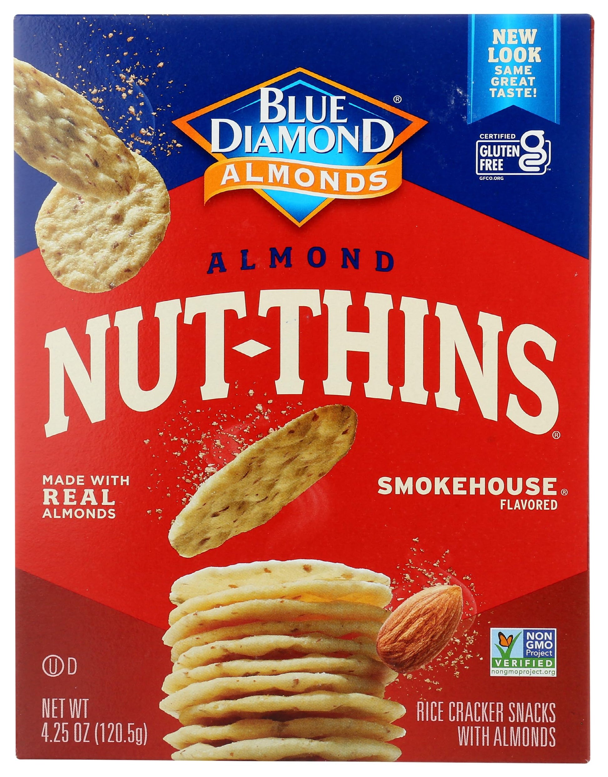 Blue Diamond, Almond Nut Thin  ers, Smokehouse, 4.25 Ounce