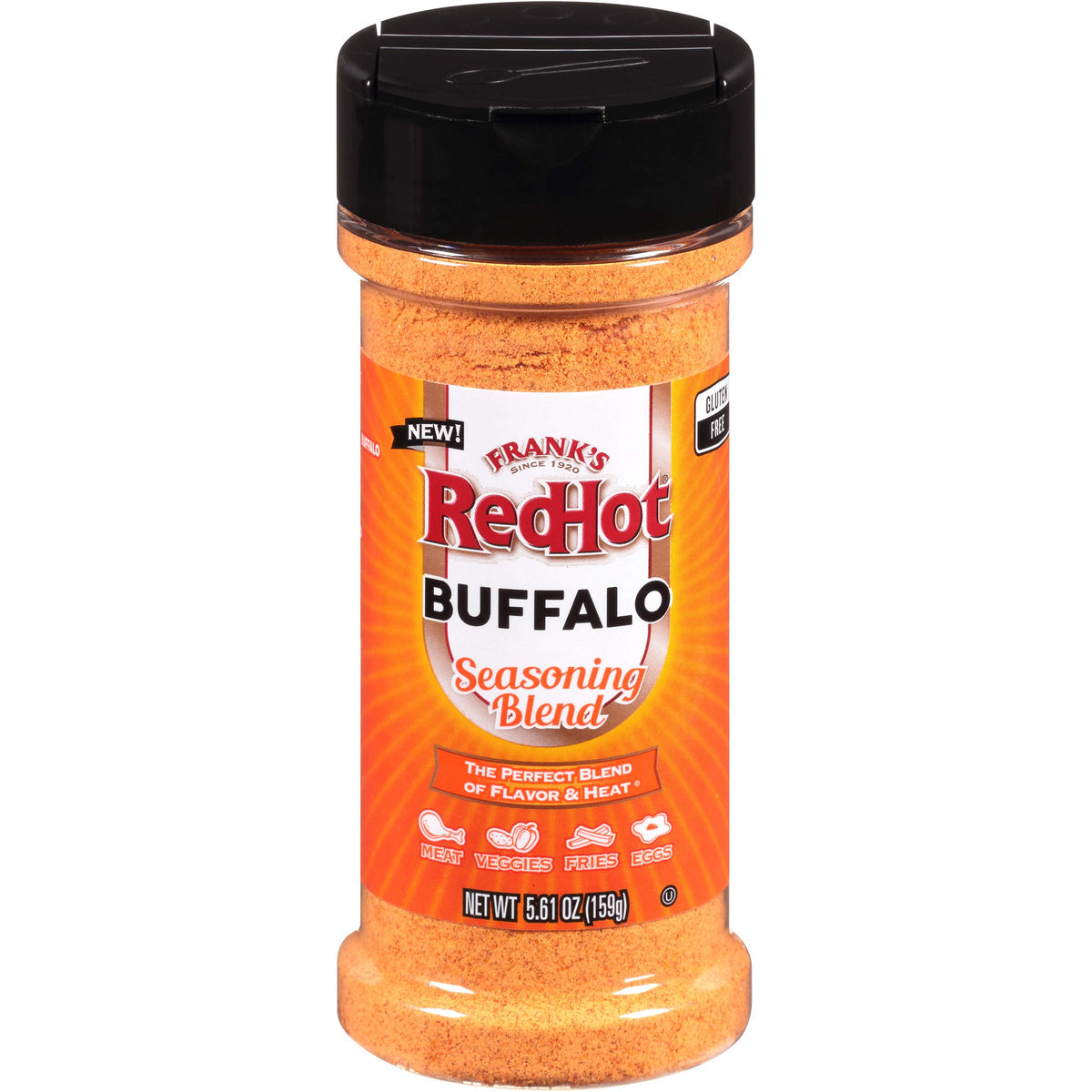 Franks RedHot Buffalo Seasoning Blend (Gluten Free), 5.61 oz