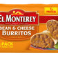 El Monterey Bean and Cheese Burritos, 8 Pack