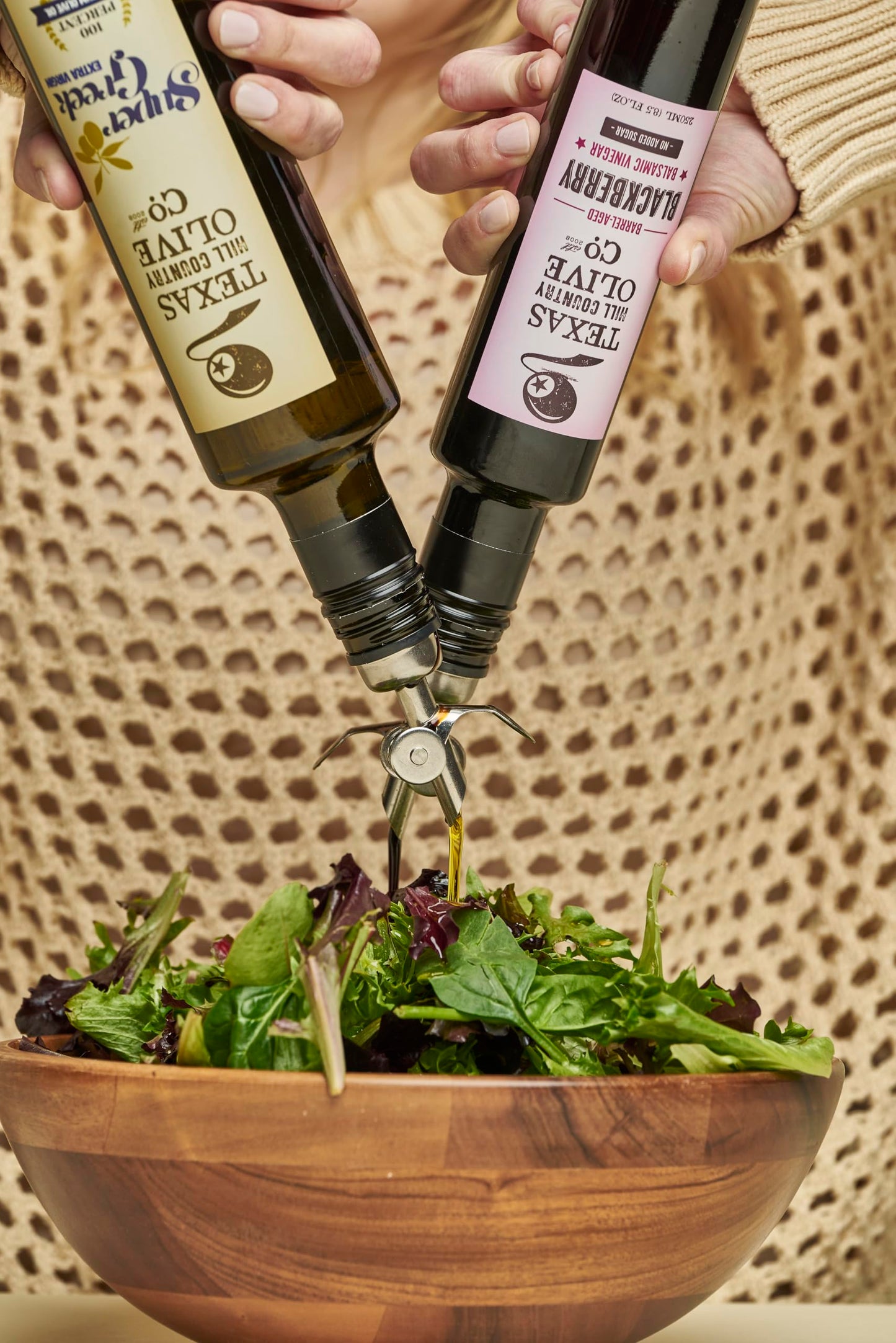 Texas Hill Country Olive Co Extra Virgin Olive Oil - Cold Pressed Gourmet - Rich & Fruity - 8.5 Fl Oz