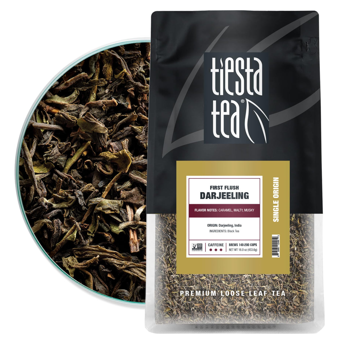 Tiesta Tea - First Flush Darjeeling Black Tea | Single Origin Premium Loose Leaf From India | 100% Pure Unblended High Caffeinat