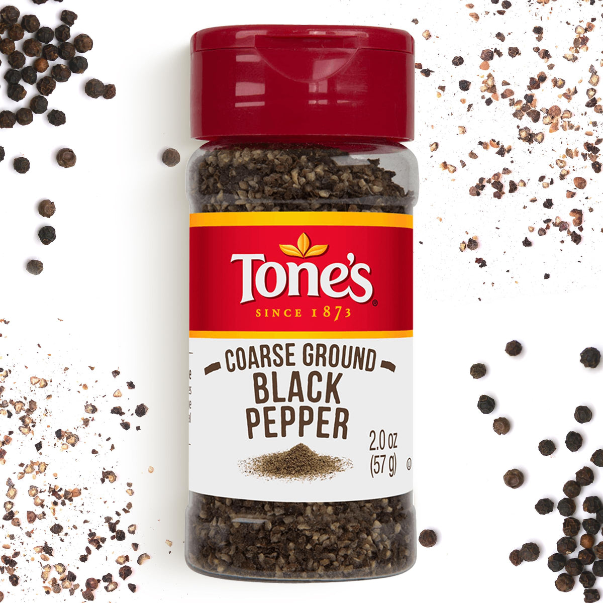 Tones Coarse Ground Black Pepper, 3.75 Ounce (Pack of 8)