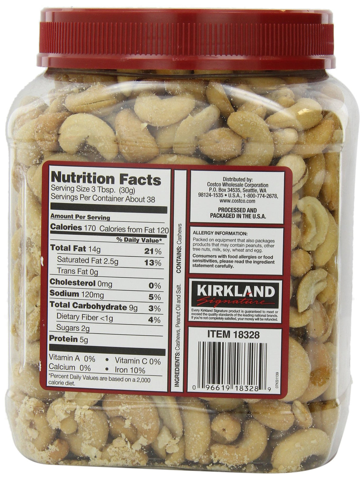 Signature'S Cashews, 40 Ounce