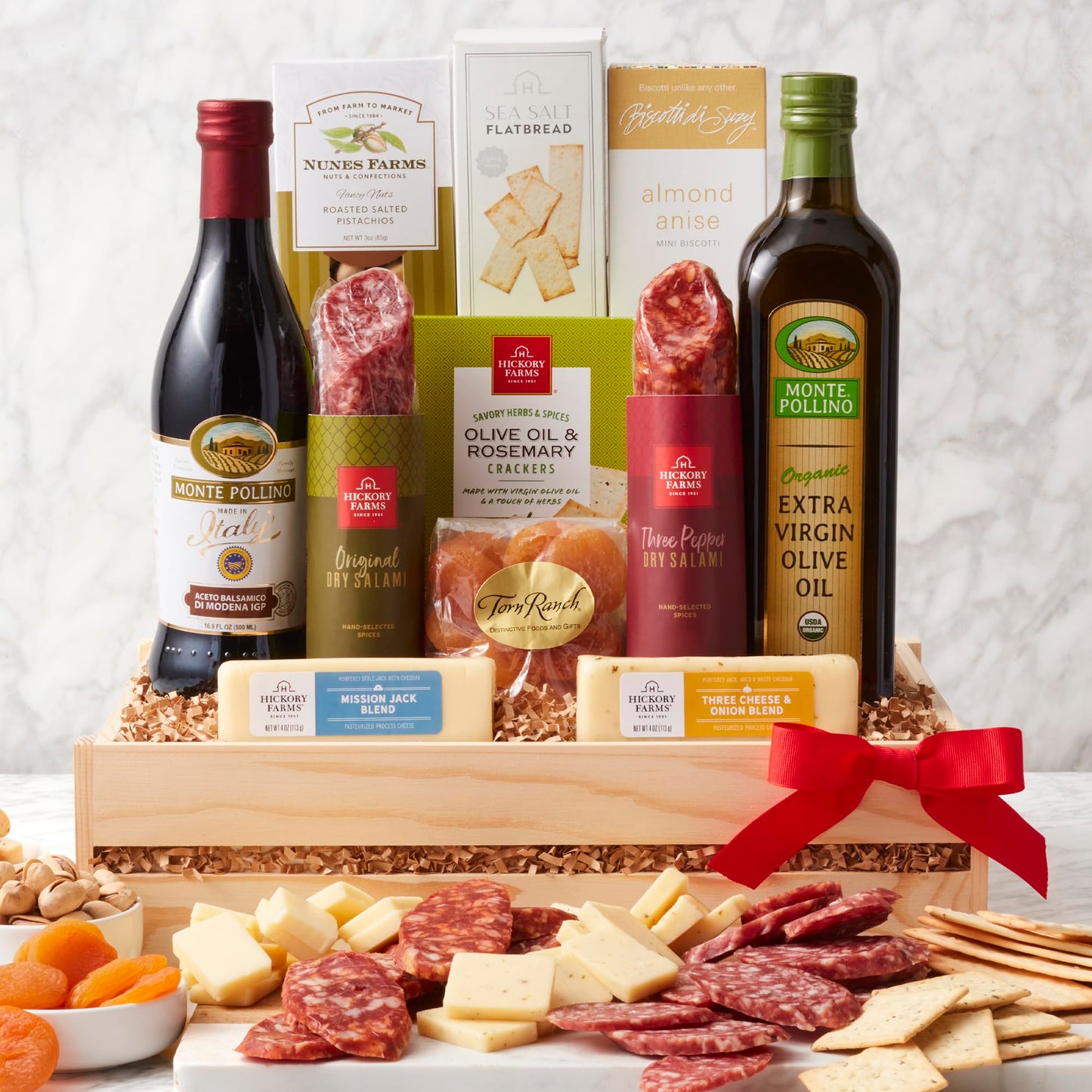Hickory Farms Deluxe Salami Meat And Cheese Italian Gift Basket | Charcuterie Food | Summer Sausage | Fathers Day | Mothers Day | Easter | Christmas | Holiday | Housewarming | Gourmet | Sympathy | Care Package?