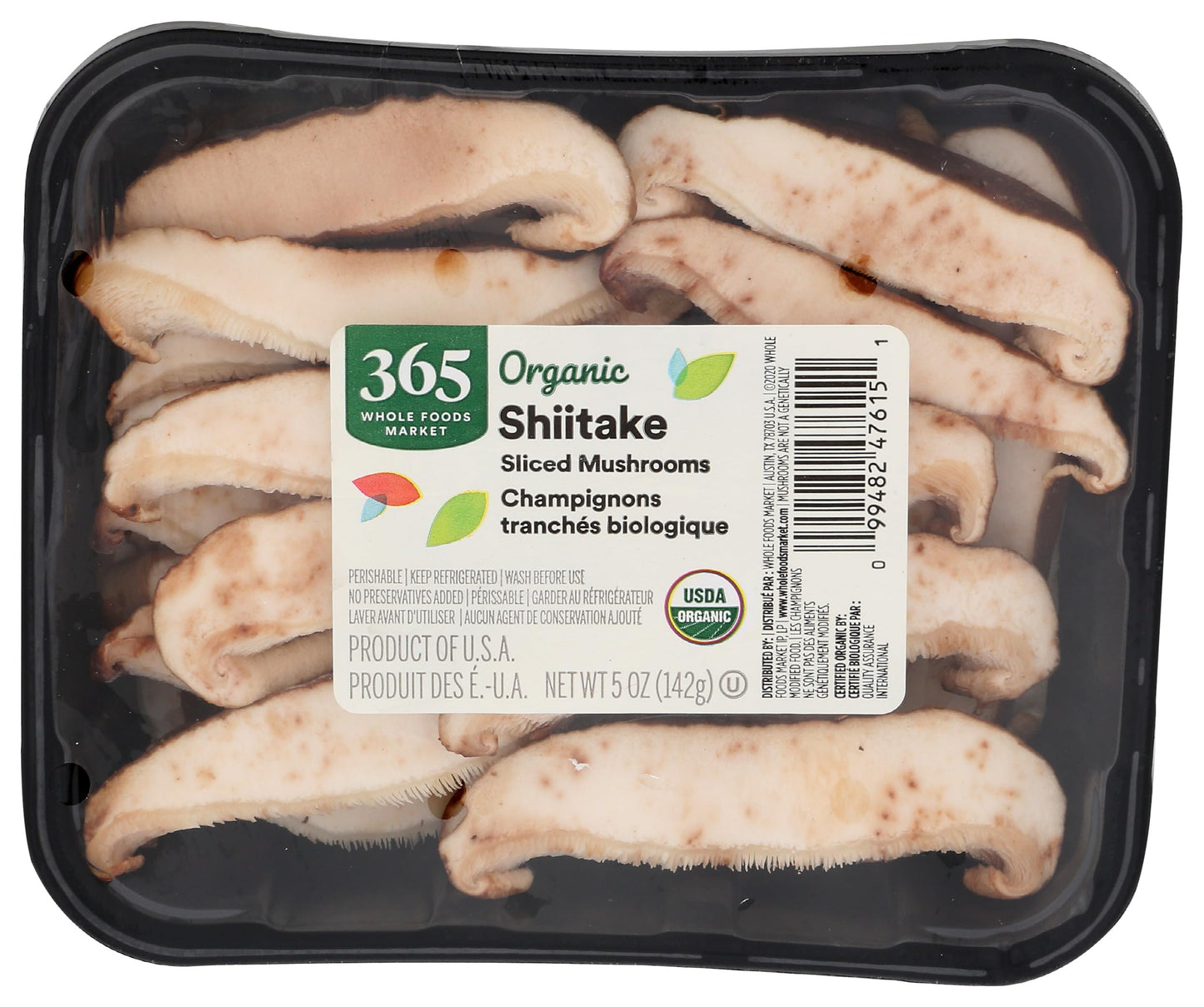 Organic Sliced Shiitake Mushrooms, 5 oz