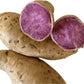 2 Pounds Fresh Okinawan Japanese Purple Sweet Potatoes - White Skin with Vibrant Purple Flesh, Grown in Hawaii