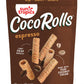 Sun Tropics Cocorolls Espresso, Gluten Free, Dairy Free, Snack-Crisp Rolled Wafer Made With Pure Coconut Cream, 6 Count