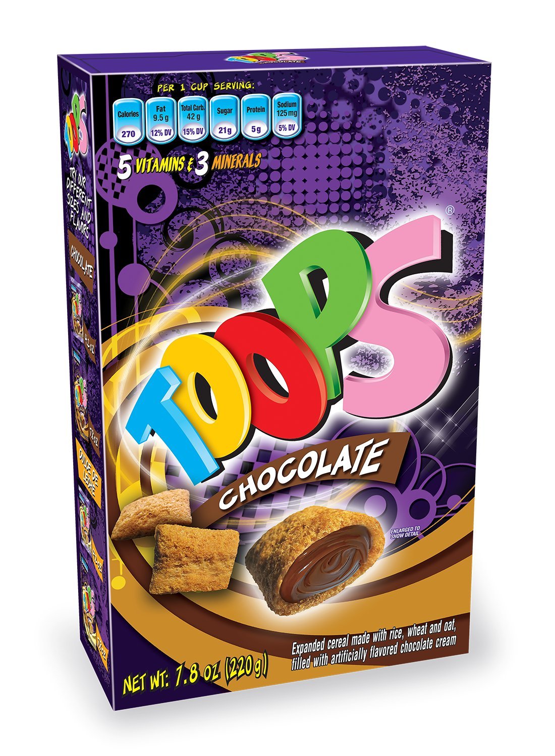 Toops Chocolate Cereal, 7.8 Ounce (Pack Of 12) (Packaging May Vary)