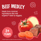 Earths Best Organic Baby Food Pouches, 9+ Months, Beef, Vegetable, And Rice Puree For Babies 9 Months And Up, Organic Beef Medley, 4 Ounce Resealable Pouch (Pack Of 12)