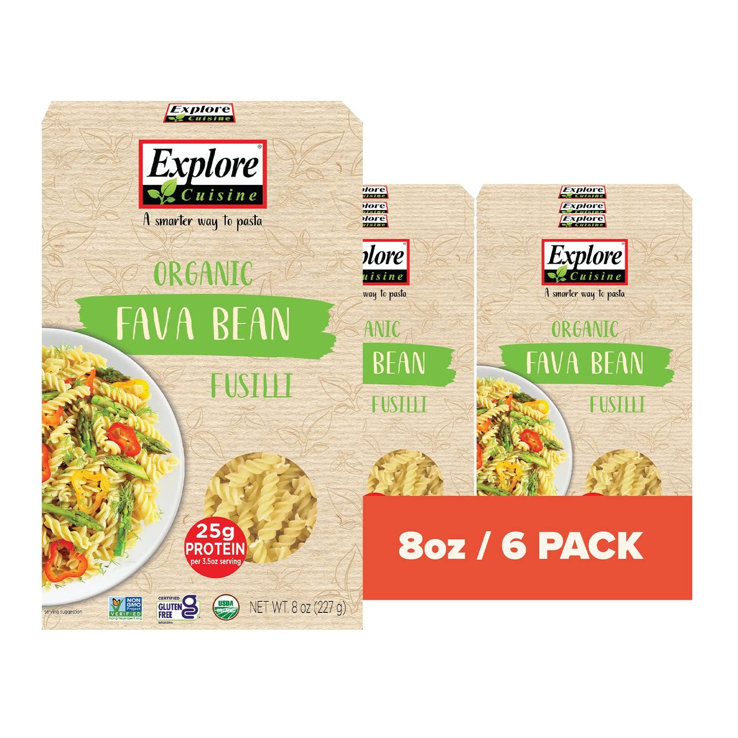 Ec Fava Bean Fusilli ( 6 X 8 Oz   )