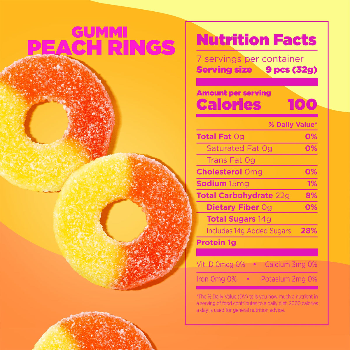 Albanese Worlds Best Gummi Peach Rings  4.5lbs of Candy