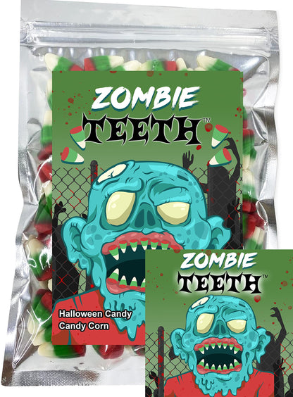 Zombie Teeth Candy Corn Fun Unique Halloween Candy Gag Gift for Birthday Girls, Boys, Kids & Teens (7 Ounces)