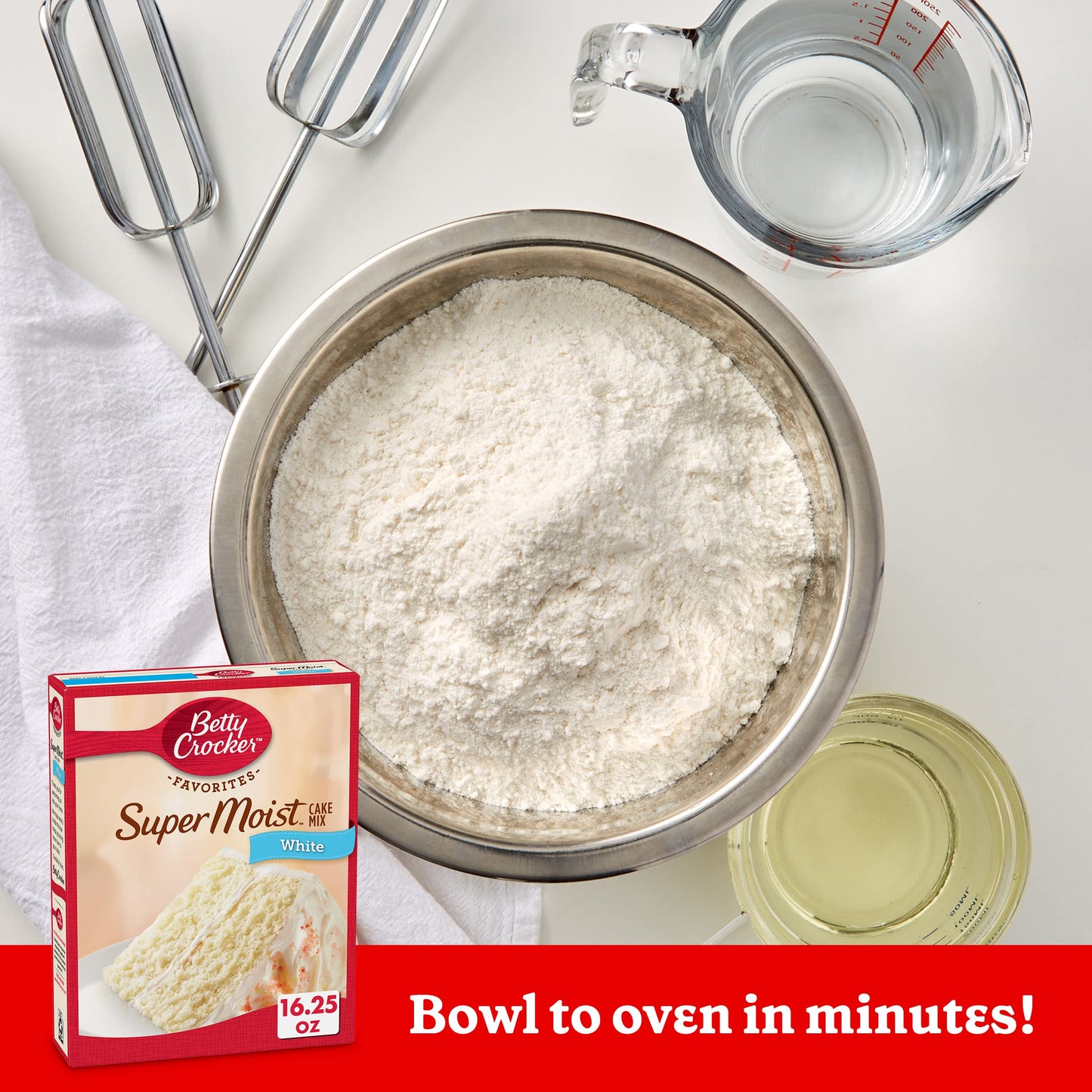 Betty Crocker Super Moist White Cake Mix, 16.25 oz (Pack of 6)