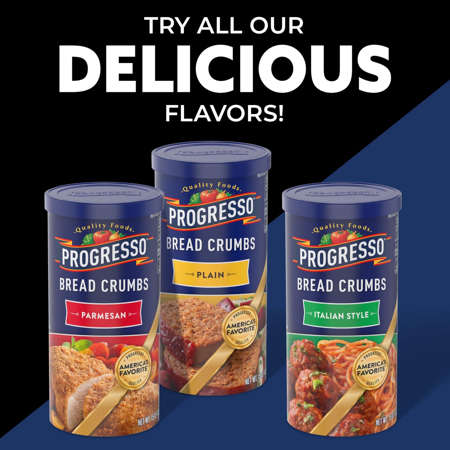 Progresso, Bread Crumbs, Plain, Cooking Ingredient, Canister, 15 oz