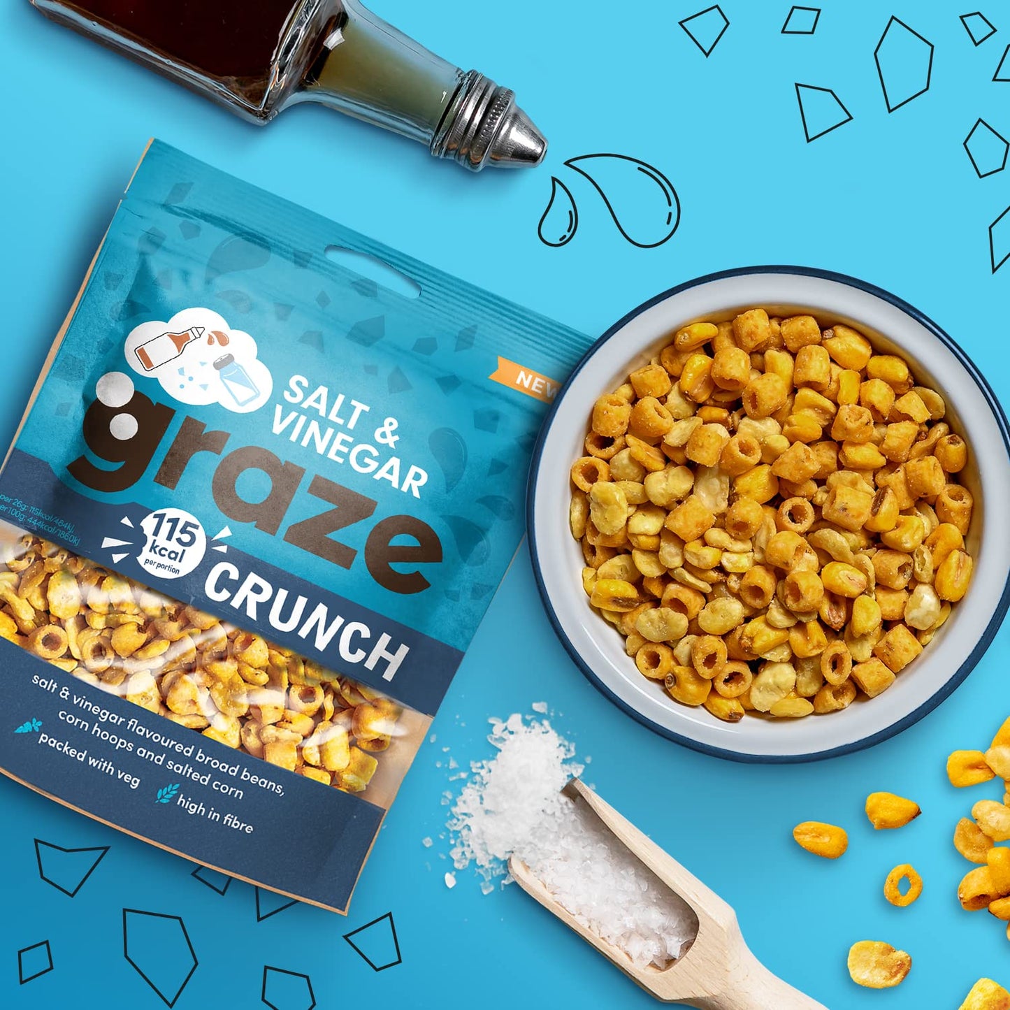 Graze Crunch Salt & Vinegar 104g