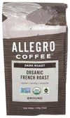 Allegro Coffee Organic French Roast Ground Coffee, 12 oz