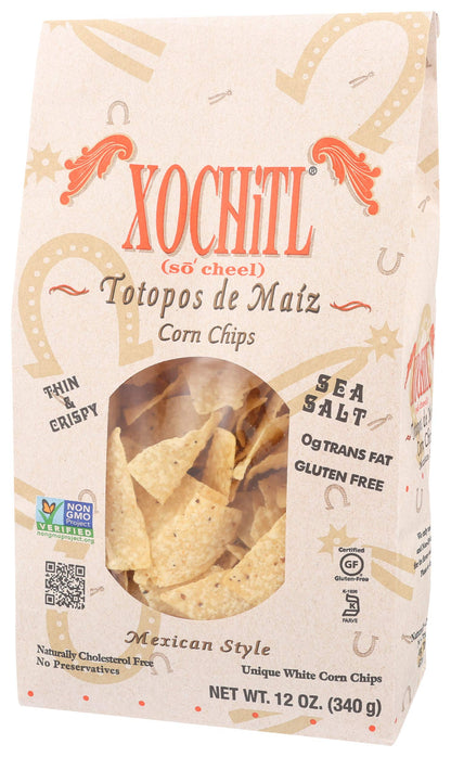 Xochitl Corn Chips, Totpos de Ma  z, 12 Oz