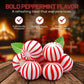 Peppermint Hard Candy 5 Pound Bulk Jumbo Peppermint Candy Balls  Approx 250 Individually Wrapped Mint Balls for Office Bowls  Christmas Candy Jars  and Holiday Party Favors