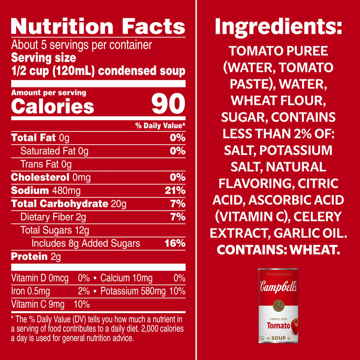 Campbells Condensed Tomato Soup, 23.2 oz Family Size Can