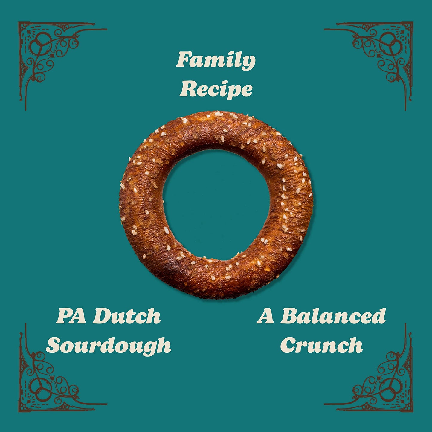 Unique Snacks Sourdough Pretzel Rings, Vegan, OU Kosher, Non-GMO, 2.1 Oz, Pack of 24
