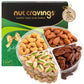 Nut Cravings Gourmet Collection - Rosh Hashana & Shana Tova Mixed Nuts Gift Basket In Green Gold Box (4 Assortments) Arrangement