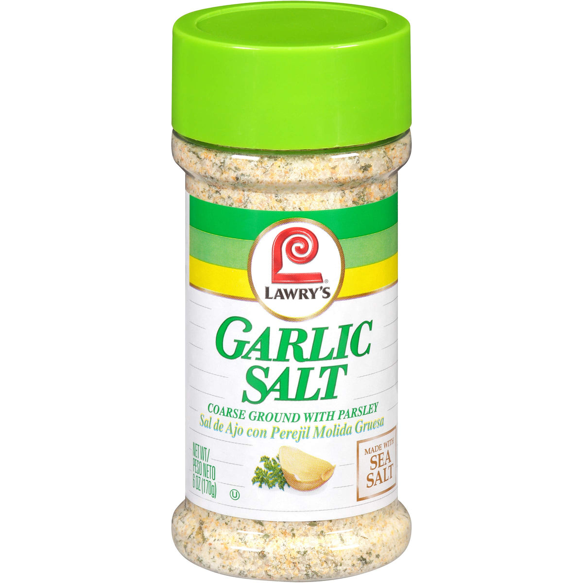 Lawry's Coarse Ground With Parsley Garlic Salt, 6 oz