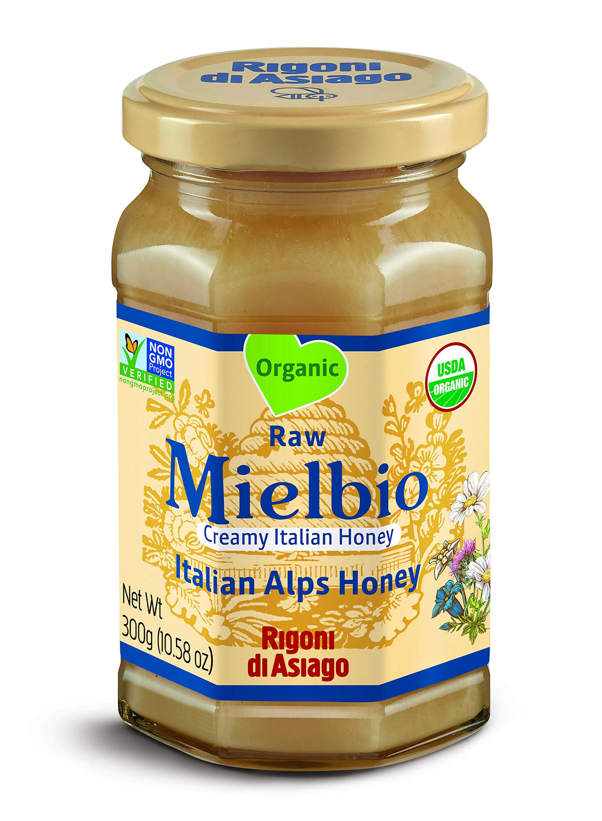 Rigoni di Asiago Italian Alps Honey, 10.58 ounce, (Pack 1)