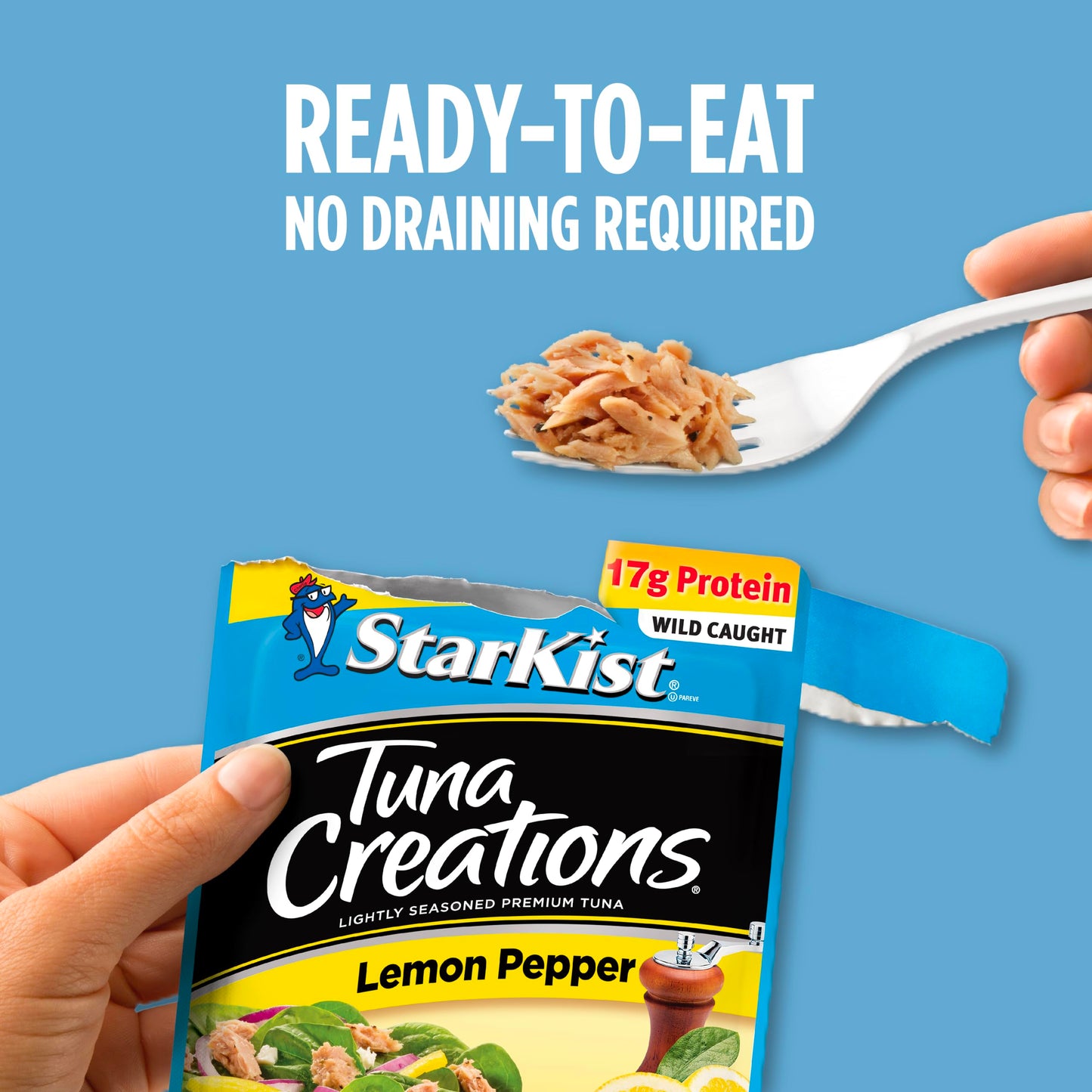Starkist Tuna Creations Lemon Pepper, (Packaging May Vary), 2.6 Oz, Packof 12