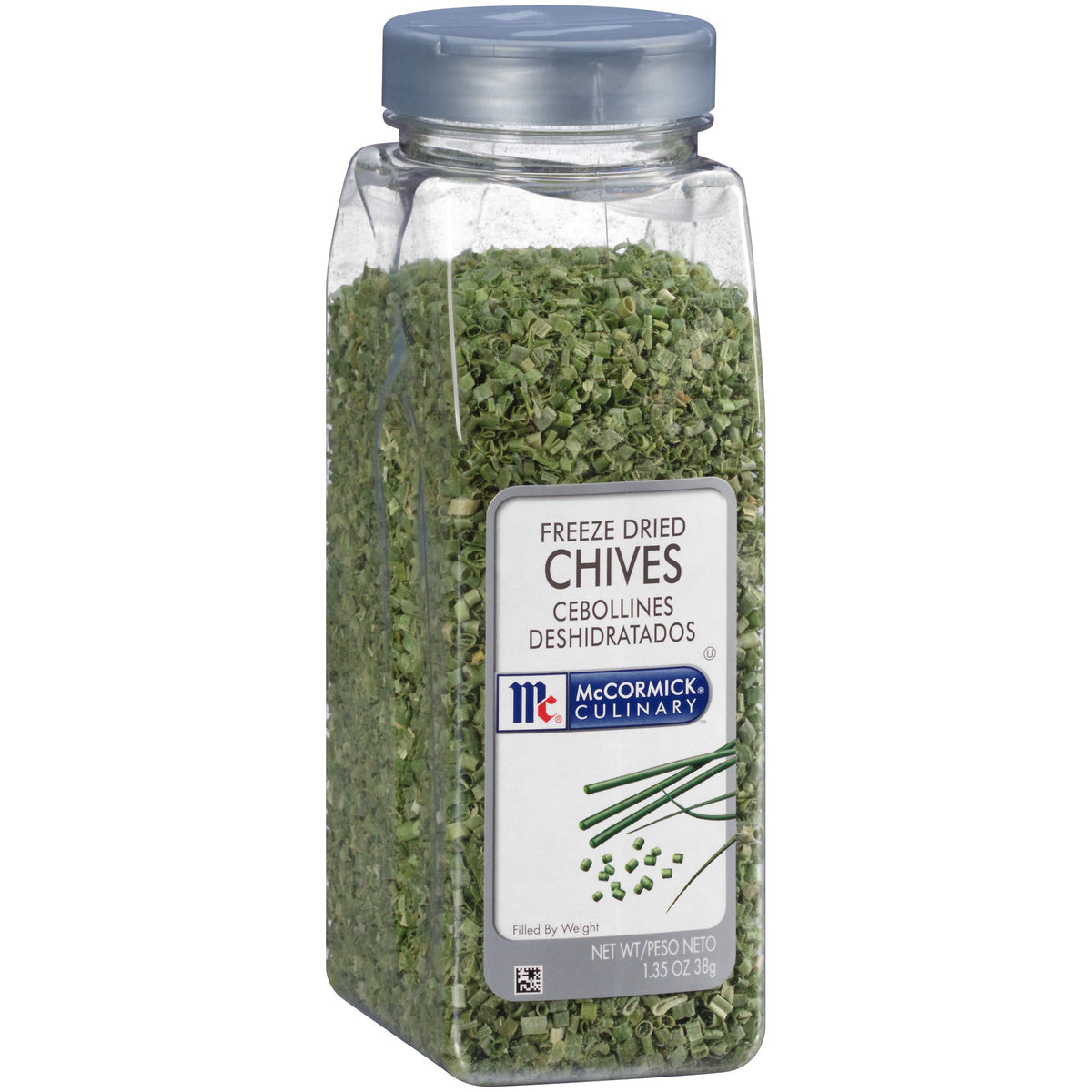 McCormick Culinary Freeze Dried Chives, 1.35 oz - One 1.35 Ounce Container of Dried Chives, Use on Eggs, Potatoes, Fish, Soups, 