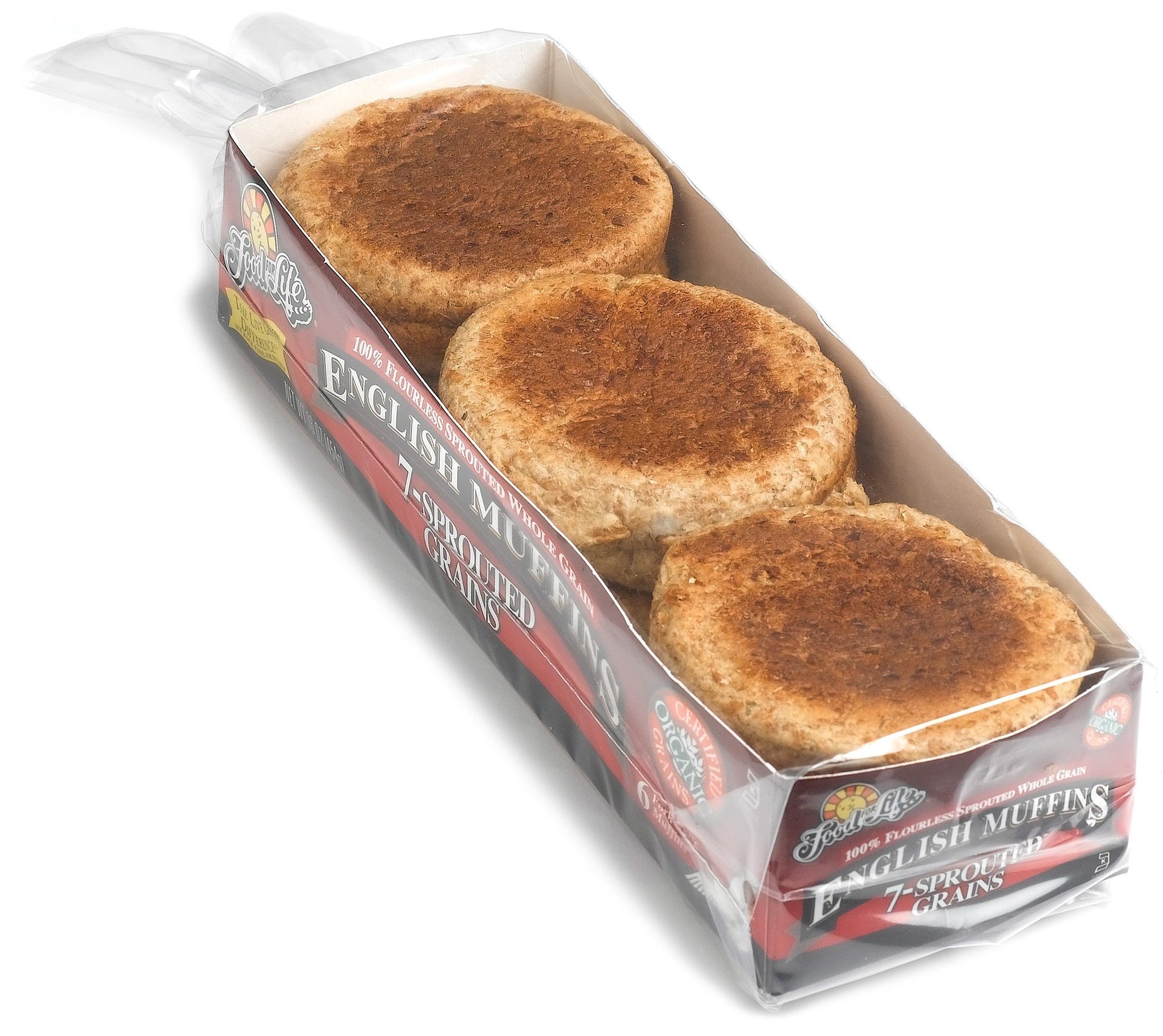 Food For Life Organic 7 Grain English Muffins, 16 Oz
