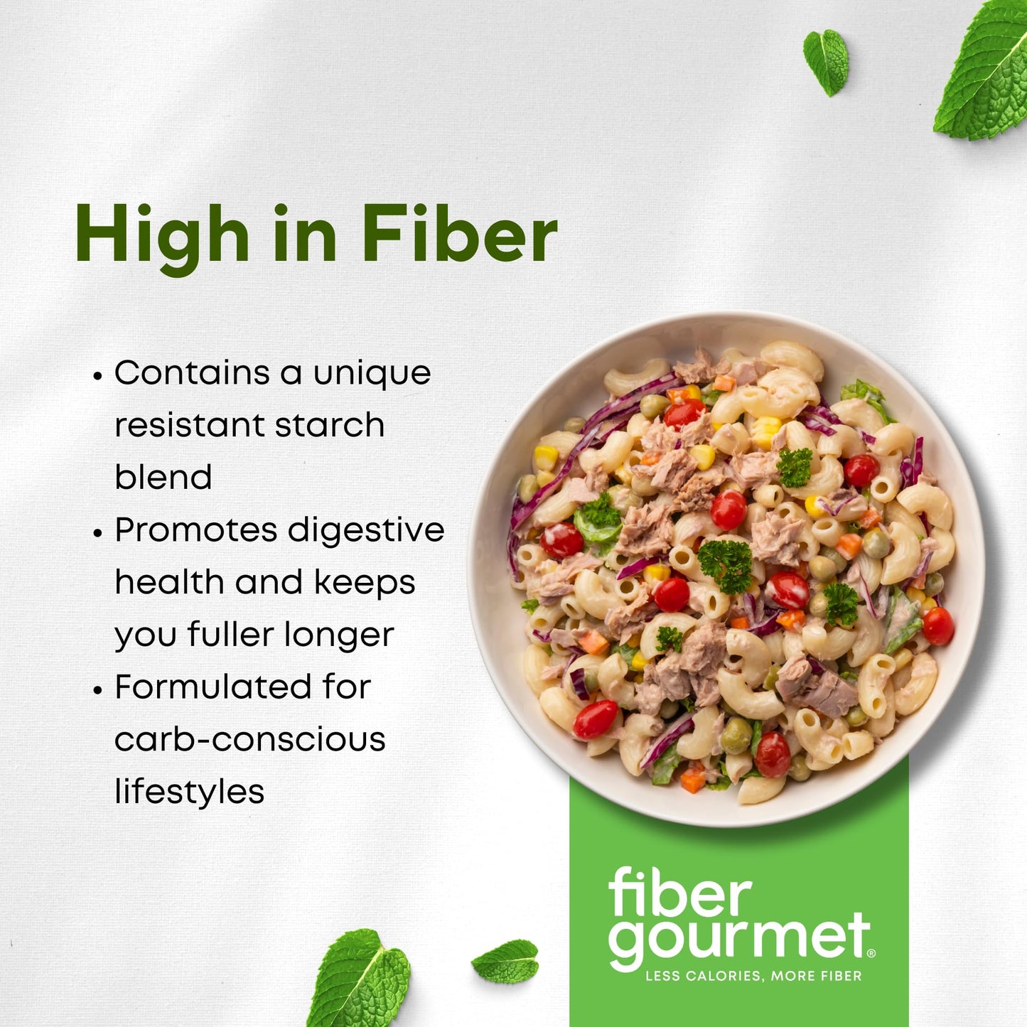 Fiber Gourmet Low Carb Pasta Variety Pack - Spaghetti, Rotini, Penne, Elbows - High Fiber, Keto Friendly, Non-GMO, Vegan, Kosher