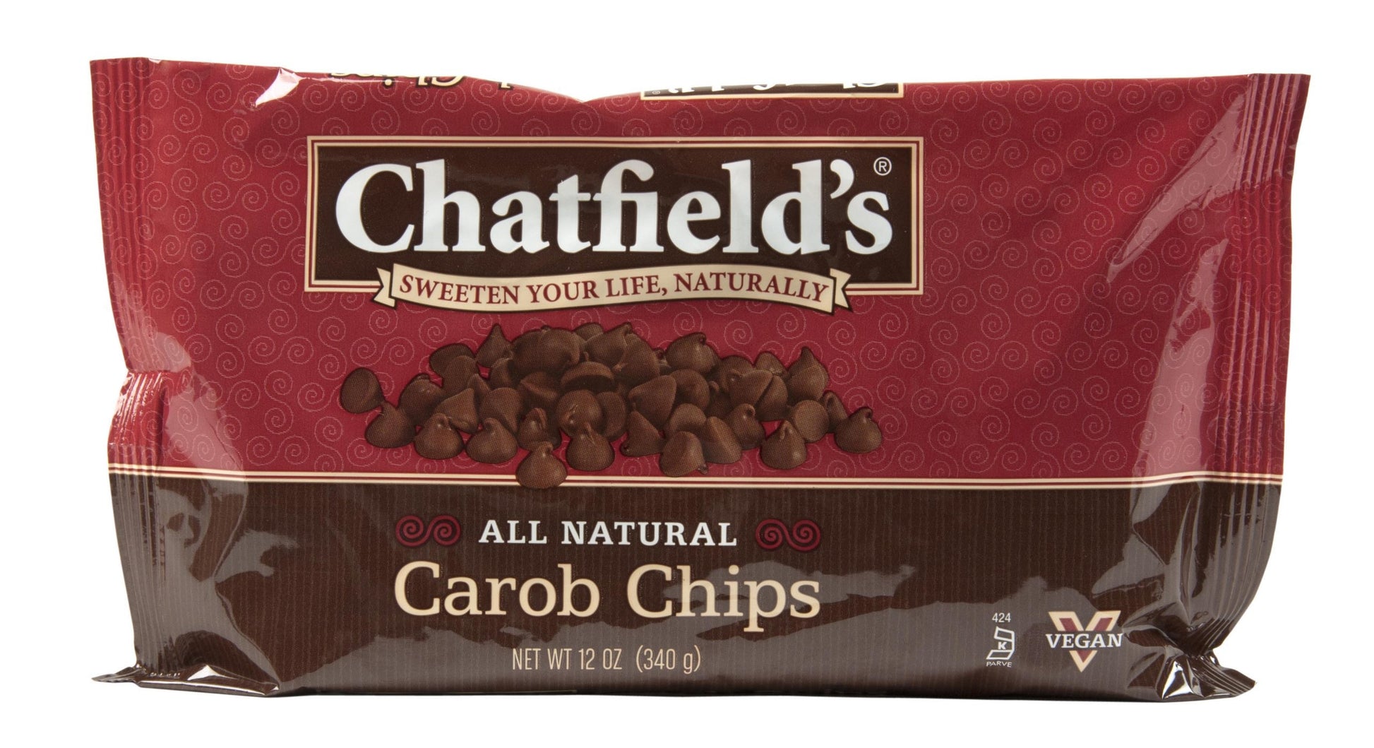 Chatfields Carob Chips - 12 Ounces, Case of 12, Model 95351-83090