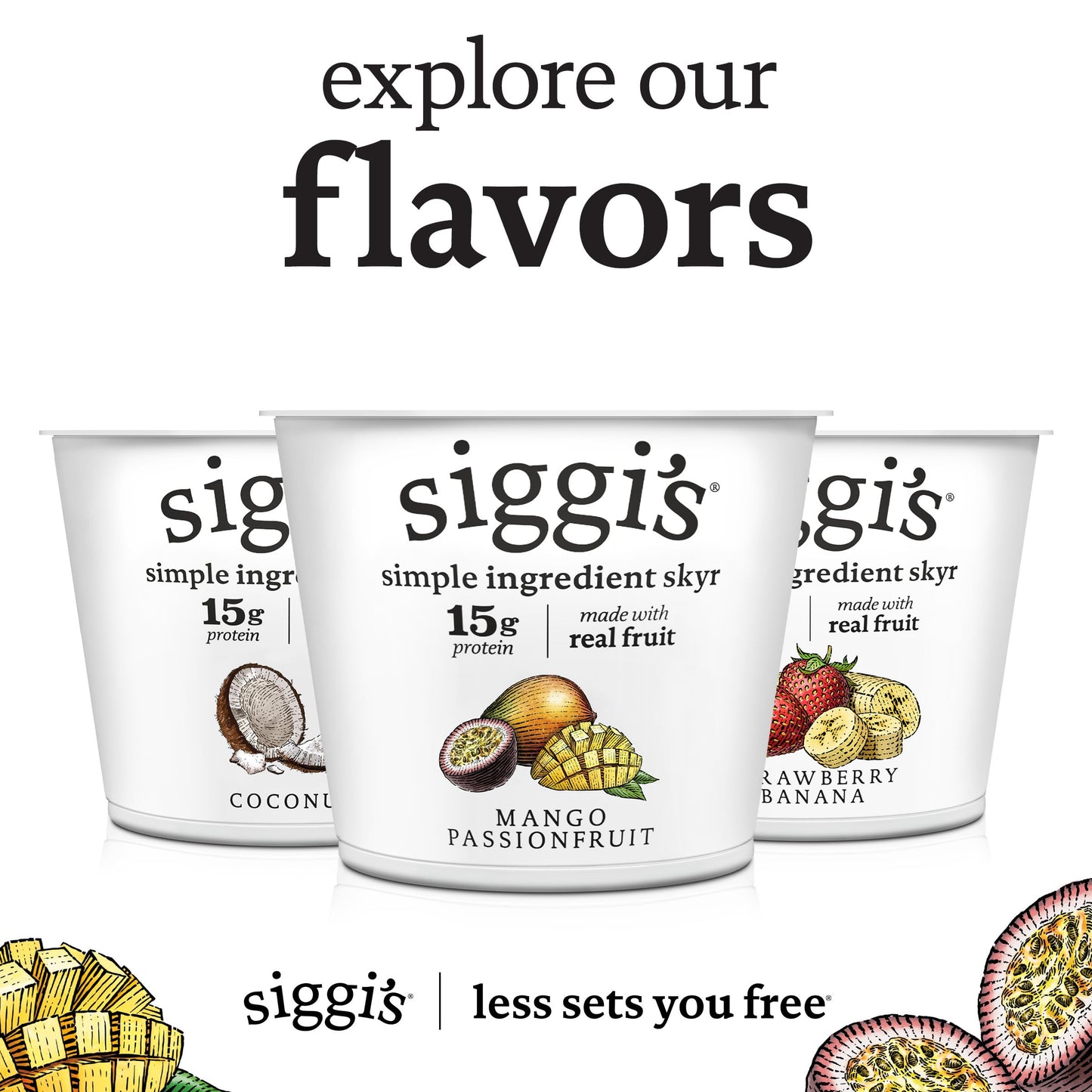 siggis Icelandic Strained Lowfat Yogurt, Mango Passionfruit, 5.3 oz., Single Serve Cup