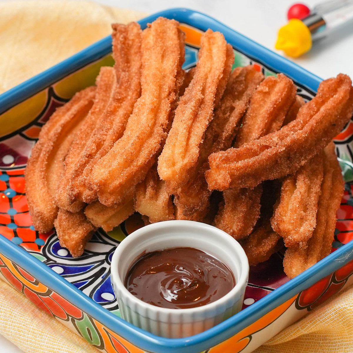 Global Grub Diy Churro Kit - Homemade Churro Kit Includes Churro Mix, Cinnamon Sugar, Chocolate Dipping Mix, Churro Piping Set,