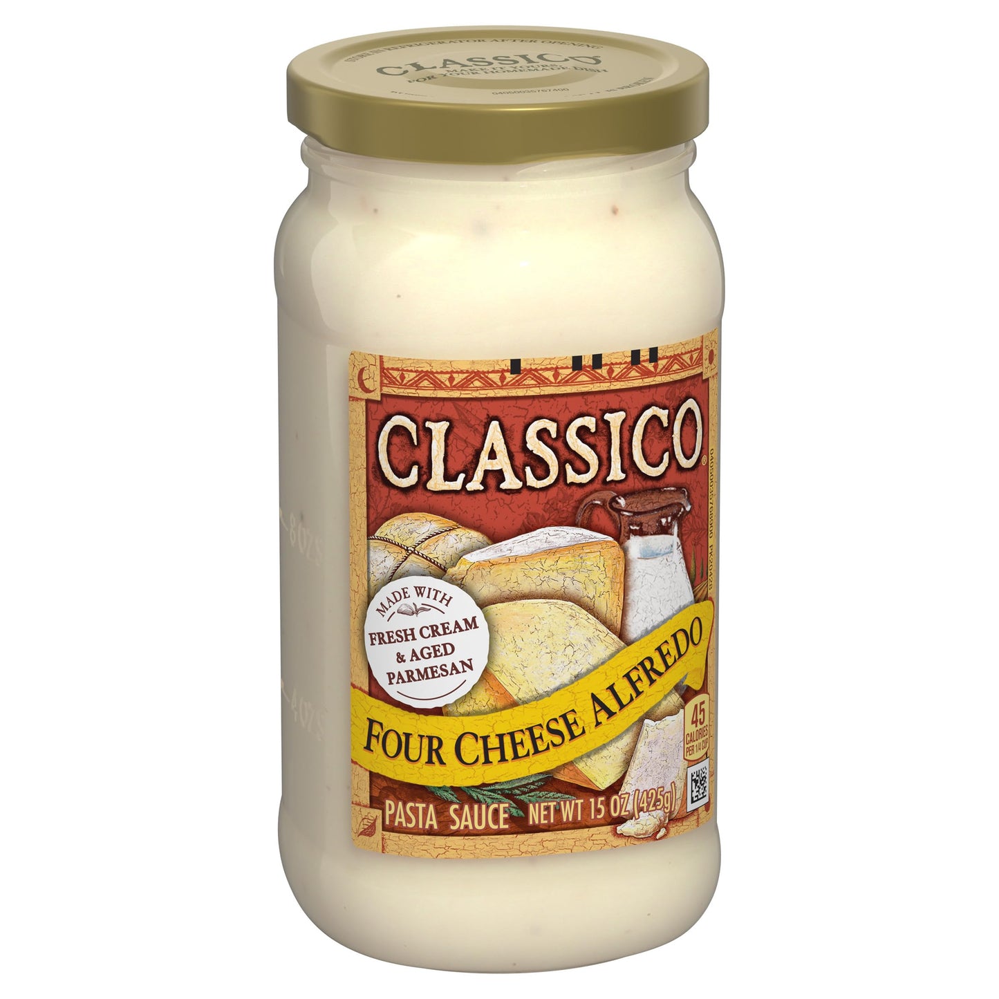 Classico Four Cheese Alfredo Pasta Sauce, 15 oz. Jar