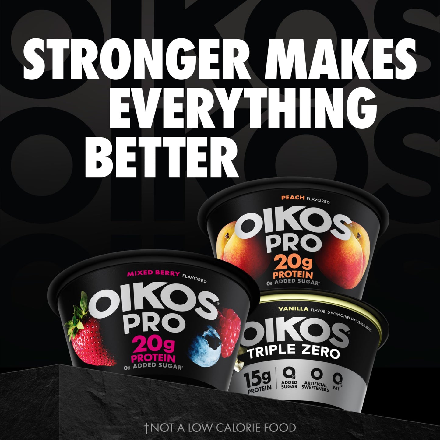 Oikos Pro Vanilla Yogurt-Cultured Ultra-Filtered Milk Product, 20 Grams of Protein, 0g Added Sugar, Just Delicious High Protein