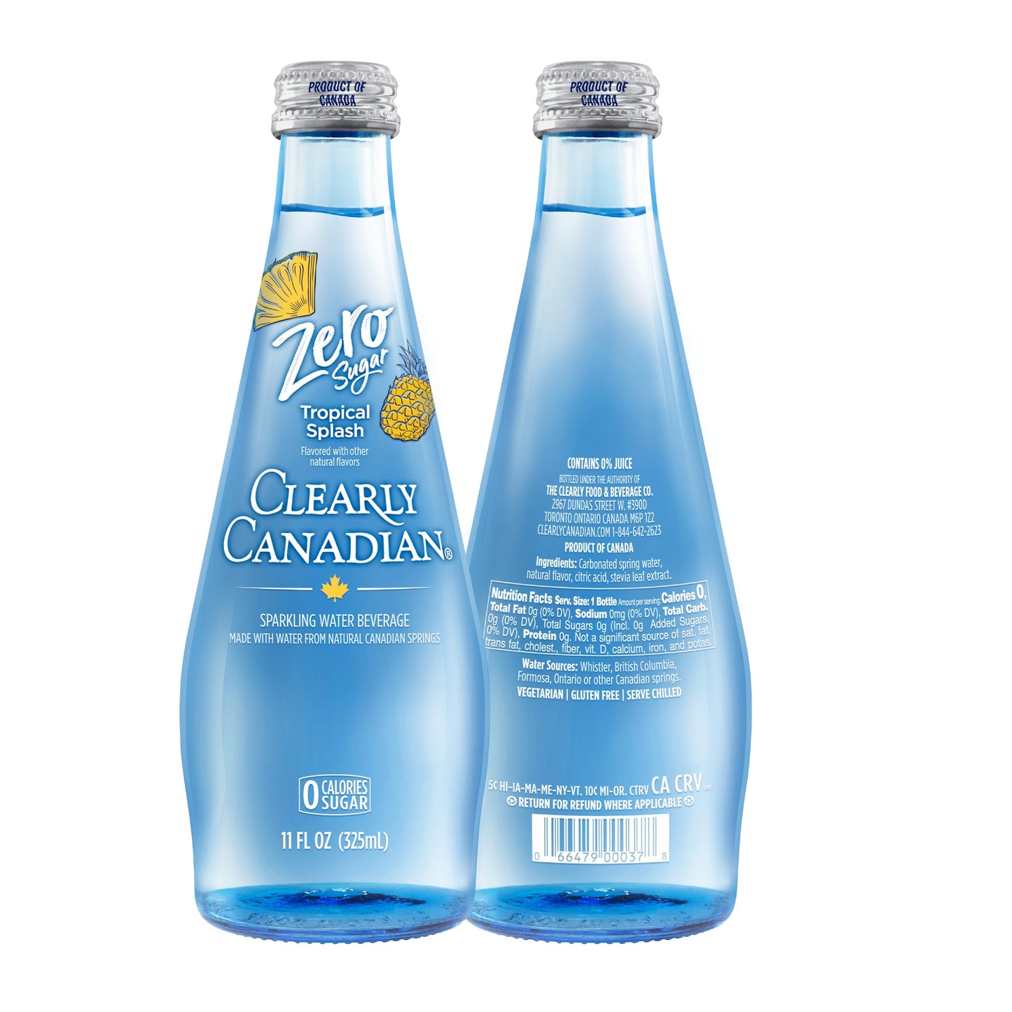 Clearly Canadian Sparkling Water Beverage, Zero Sugar, Zero Calories, 12 Pack (11 Fl Oz each)