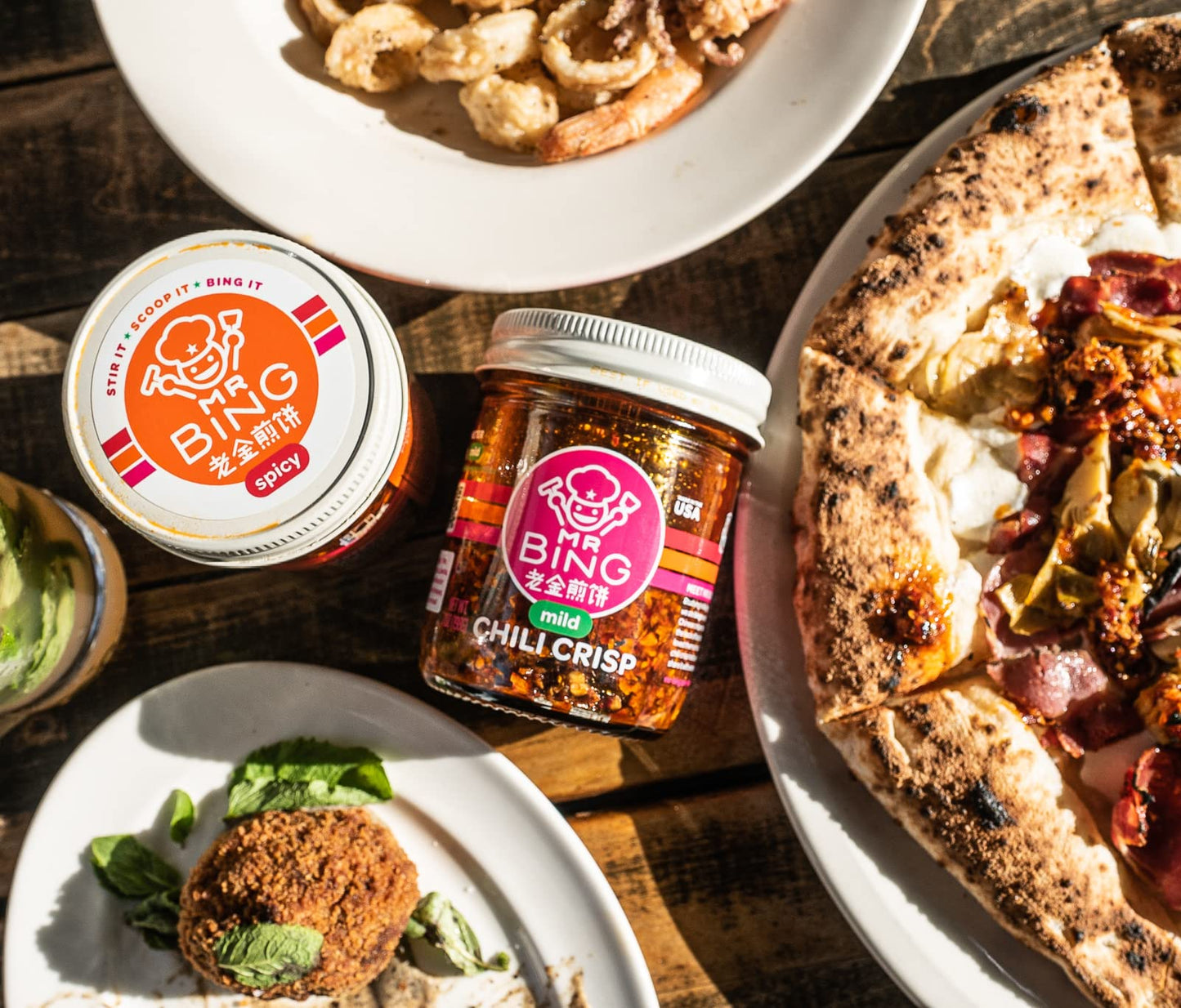 Mr Bing Chili Crisp - Delicious & Flavorful Chili Oil- Made in USA Chili Paste Hot Sauce - Gluten Free, Vegan, No MSG - Pack of