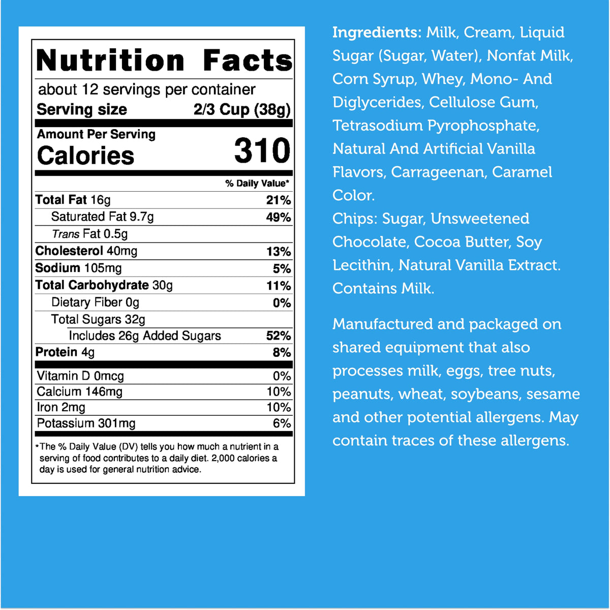 Arctic Farms Freeze Dried Ice Cream Bits Bagged And Boxed - Does Not Melt (Chocolate Chip, 1Lb)