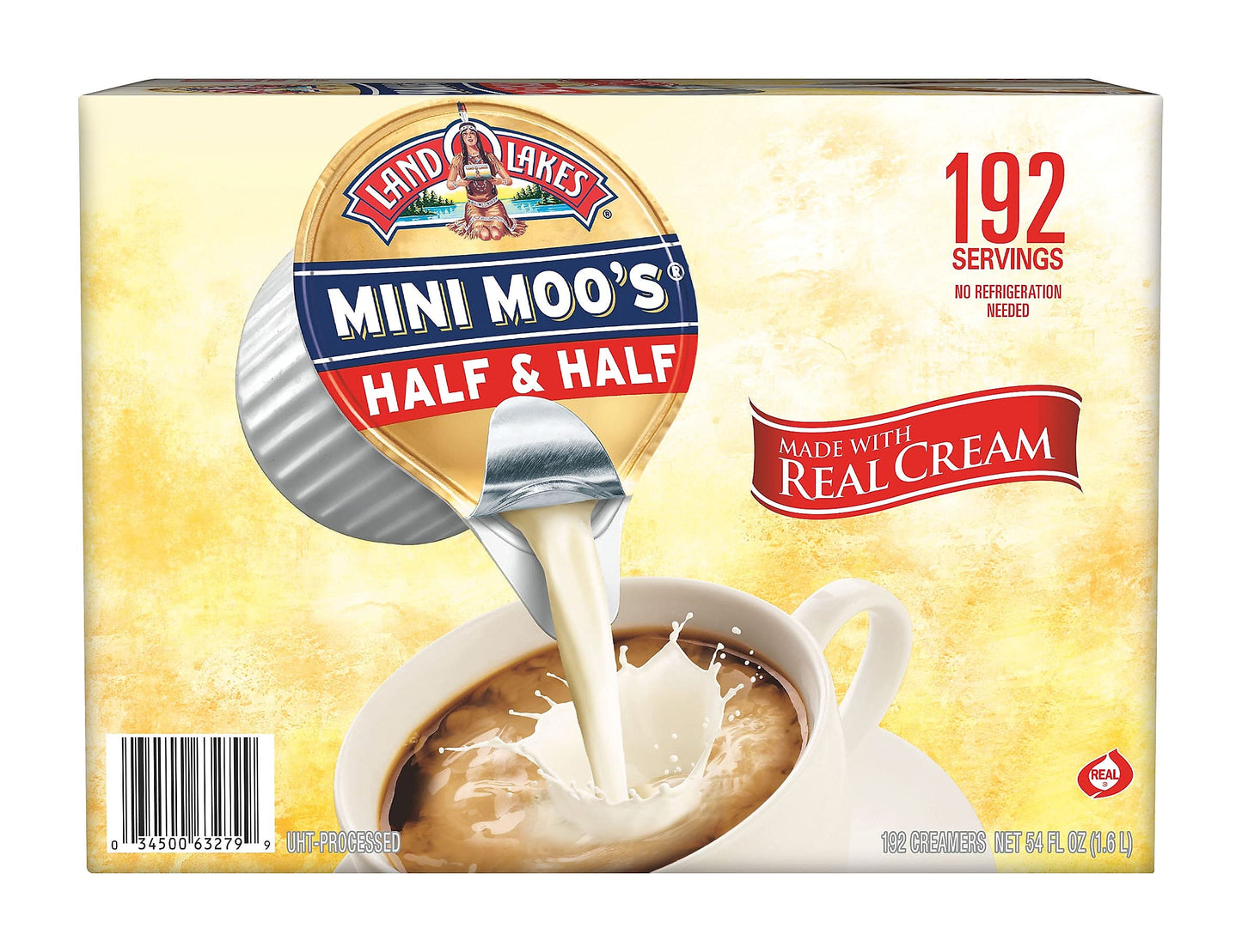 Land O'Lakes Mini Moo'S Half & Half (192 Ct.) Scs, Box