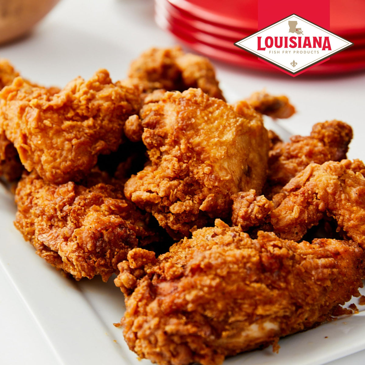 Louisiana Seasoned Chicken Fry Batter 9 Oz (Pack Of 3) - Crispy Southern Coating Mix For Fried Chicken - Delicious And Convenient Coating Filled With Cajun Flavor - Easy To Make Recipe - Just Add Water