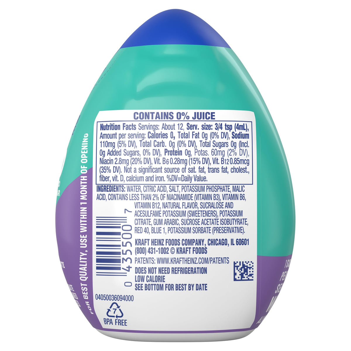 Mio Fit Arctic Grape Liquid Water Enhancer, 1.62 Fl Oz(Pack Of 4)