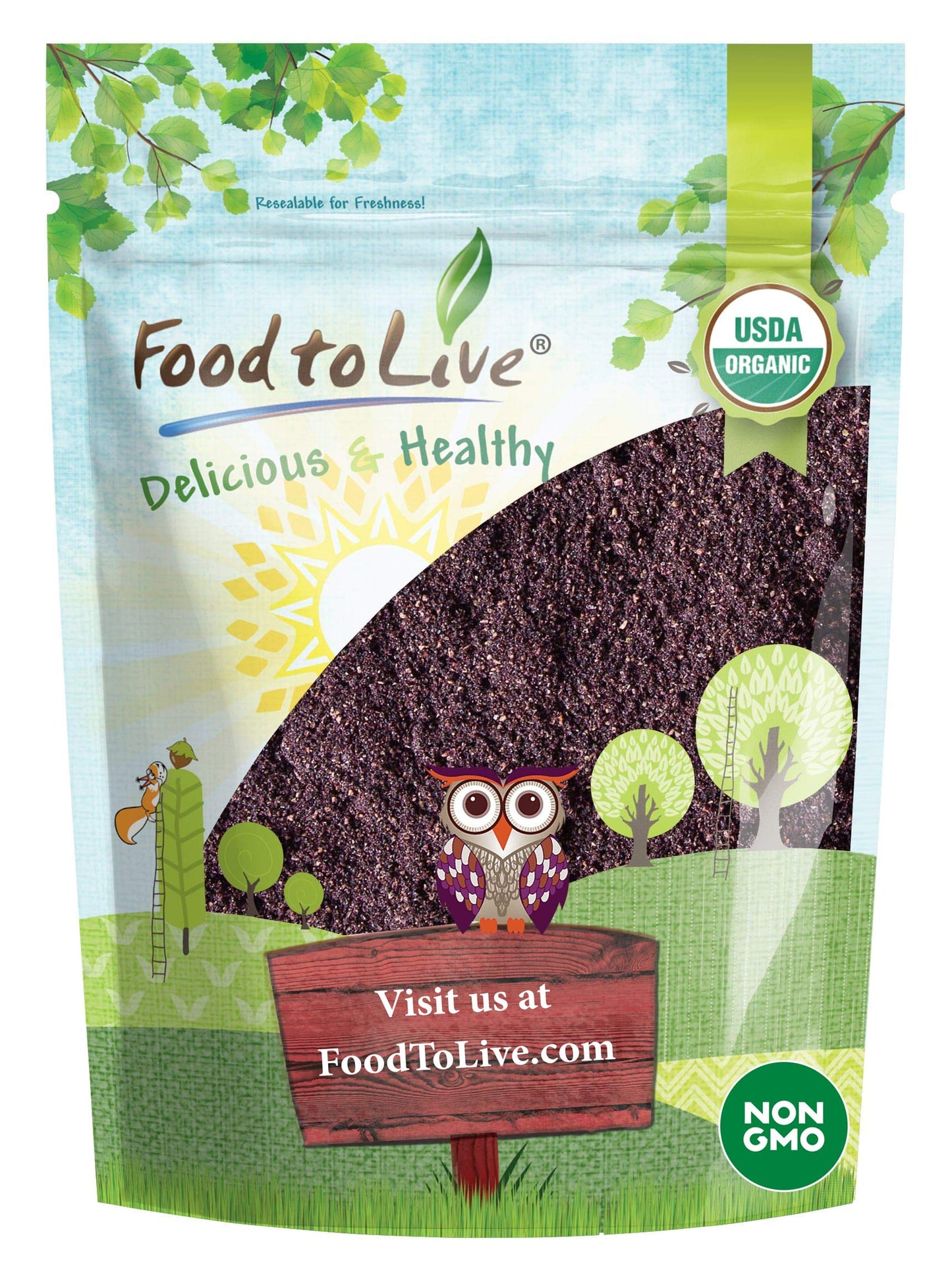 Food to Live Organic Freeze-Dried Maqui Berry Powder, 4 Pounds - Non-GMO, Raw, 100% Pure, Vegan Superfood, No Added Sugar, Bulk,