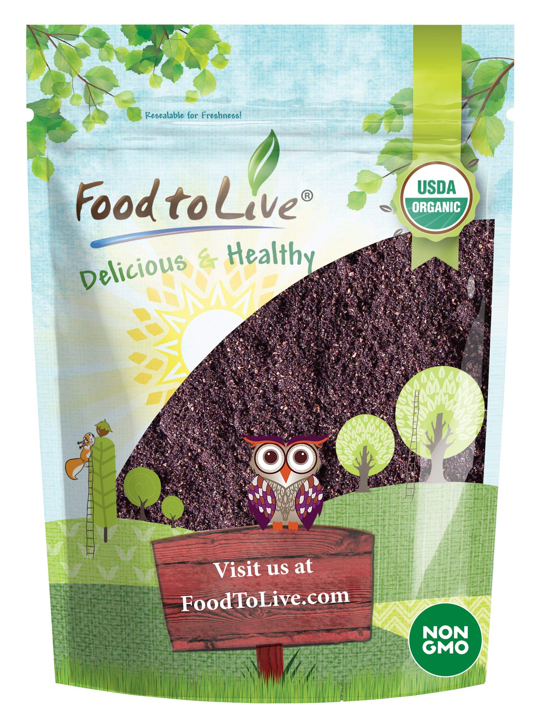Food to Live Organic Freeze-Dried Maqui Berry Powder, 4 Pounds - Non-GMO, Raw, 100% Pure, Vegan Superfood, No Added Sugar, Bulk,