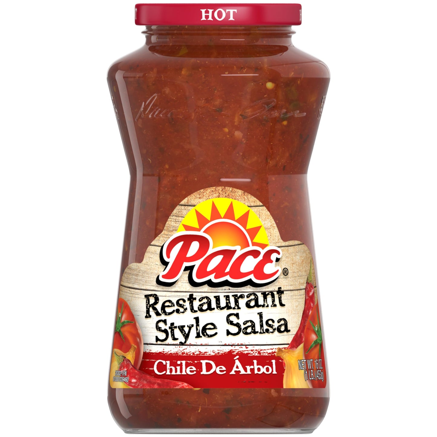 Pace Chile de Arbol Hot Salsa  16 oz Jar